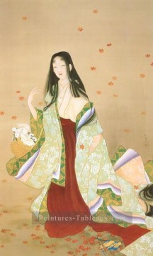 Japonais œuvres - panier de fleurs 1915 Uemura Shoen japonais